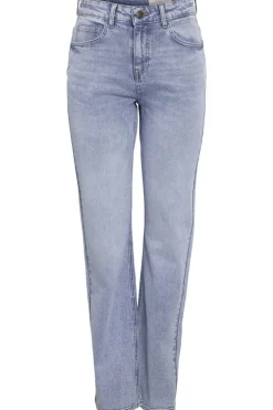 New Noisy May Nmmonica Straight Jean Az359Lb 4682806 Light Blue Denim