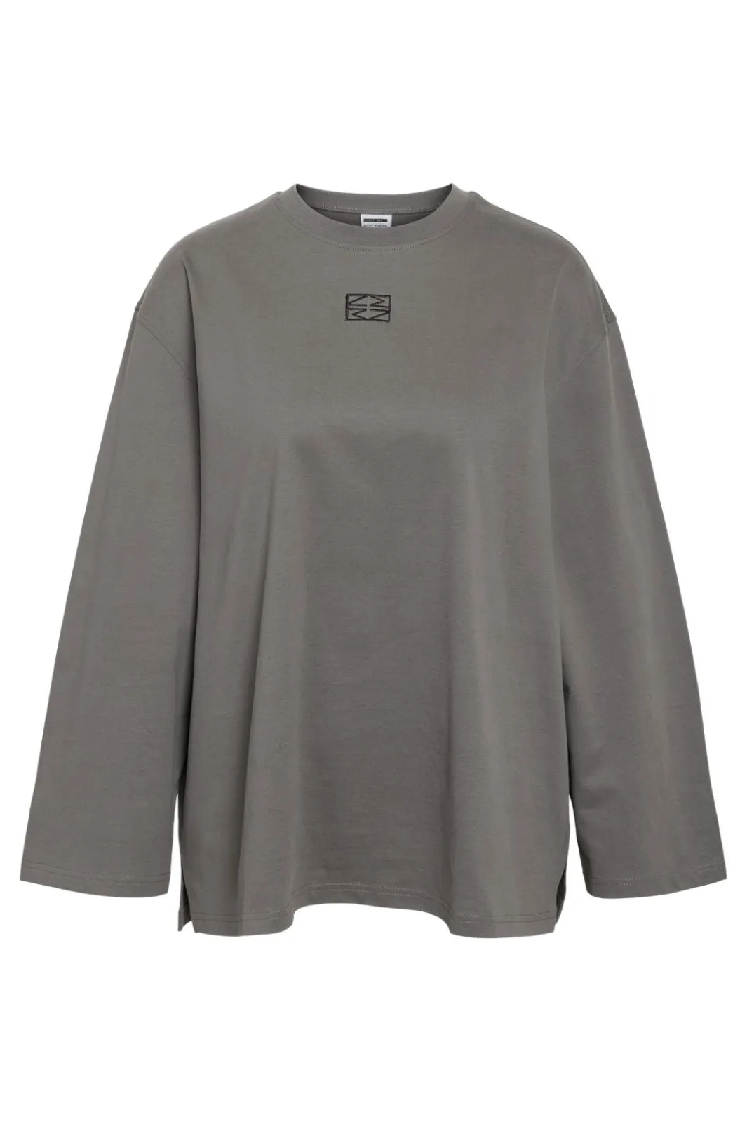 Sale Noisy May Nmnaja L/S Embr Top 4862569 Charcoal Gray Black Nm Embr