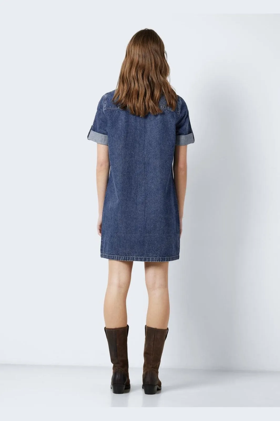 Noisy May Nmnew Signe S/S Denim Dress Vi002Mb 4460315 Medium Blue Denim