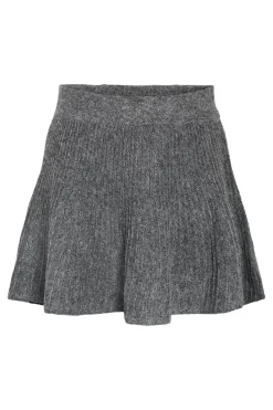 Noisy May Nmnola Nw Pleated Knit Skirt Fwd 4805687 Medium Grey Melange