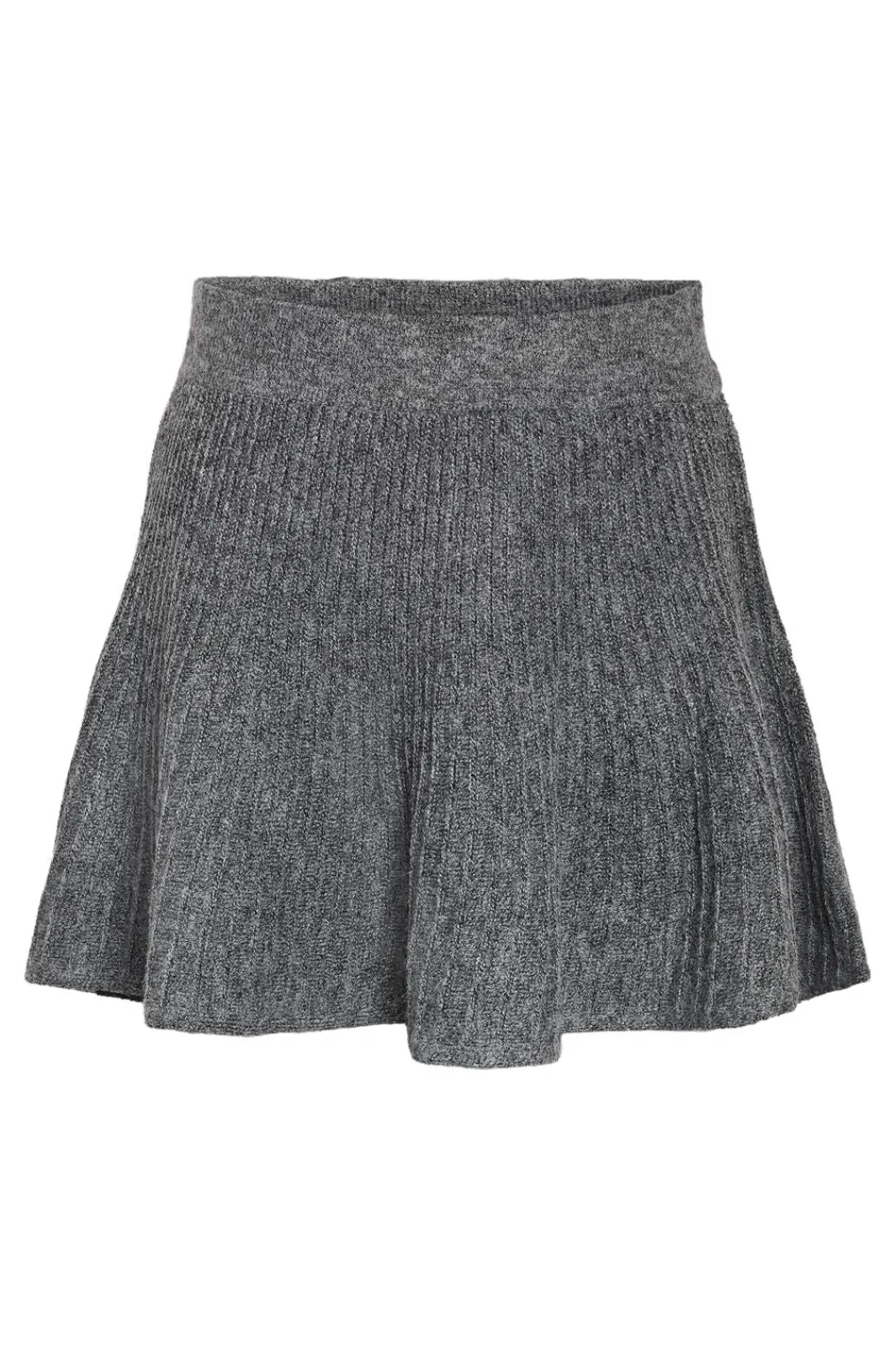 Noisy May Nmnola Nw Pleated Knit Skirt Fwd 4805687 Medium Grey Melange