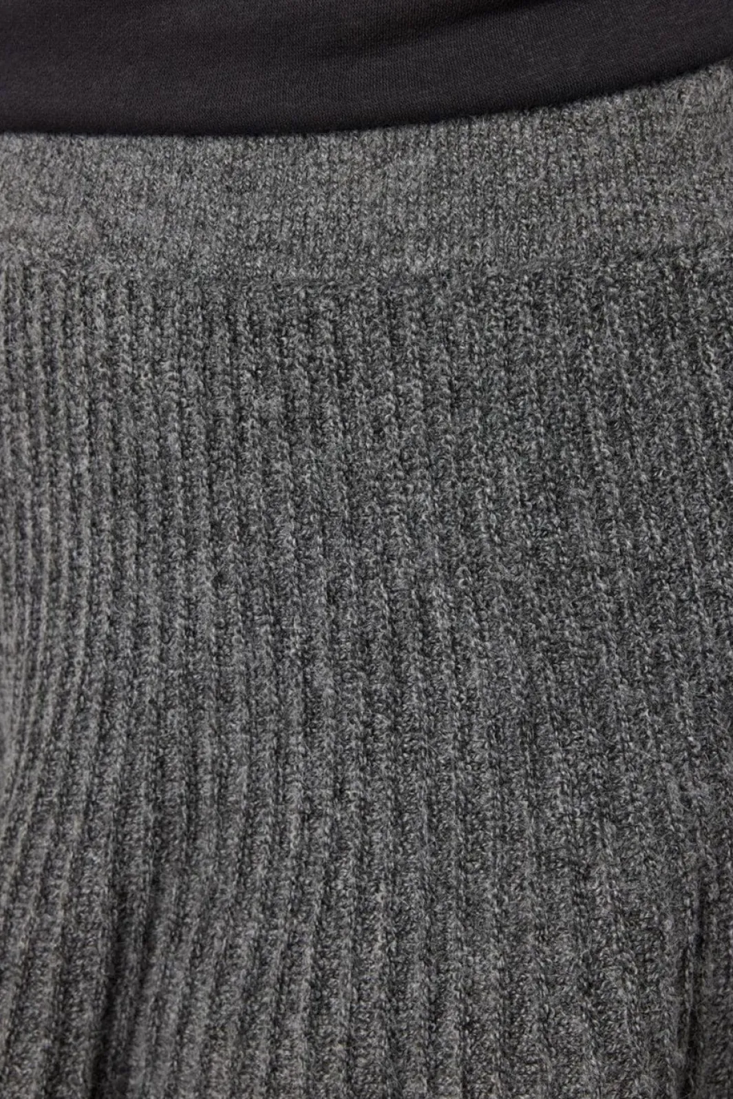 Noisy May Nmnola Nw Pleated Knit Skirt Fwd 4805687 Medium Grey Melange