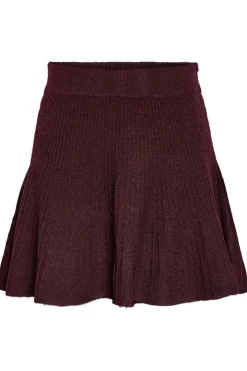 Sale Noisy May Nmnola Nw Pleated Knit Skirt Fwd 4799000 Windsor Wine