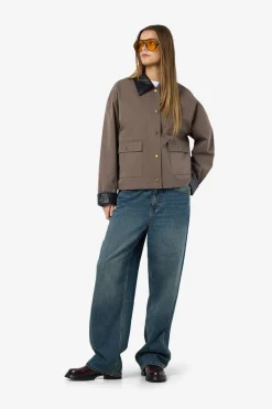 Best Noisy May Nmnora Pu Collar Jacket Dd 4788717 Morel Black