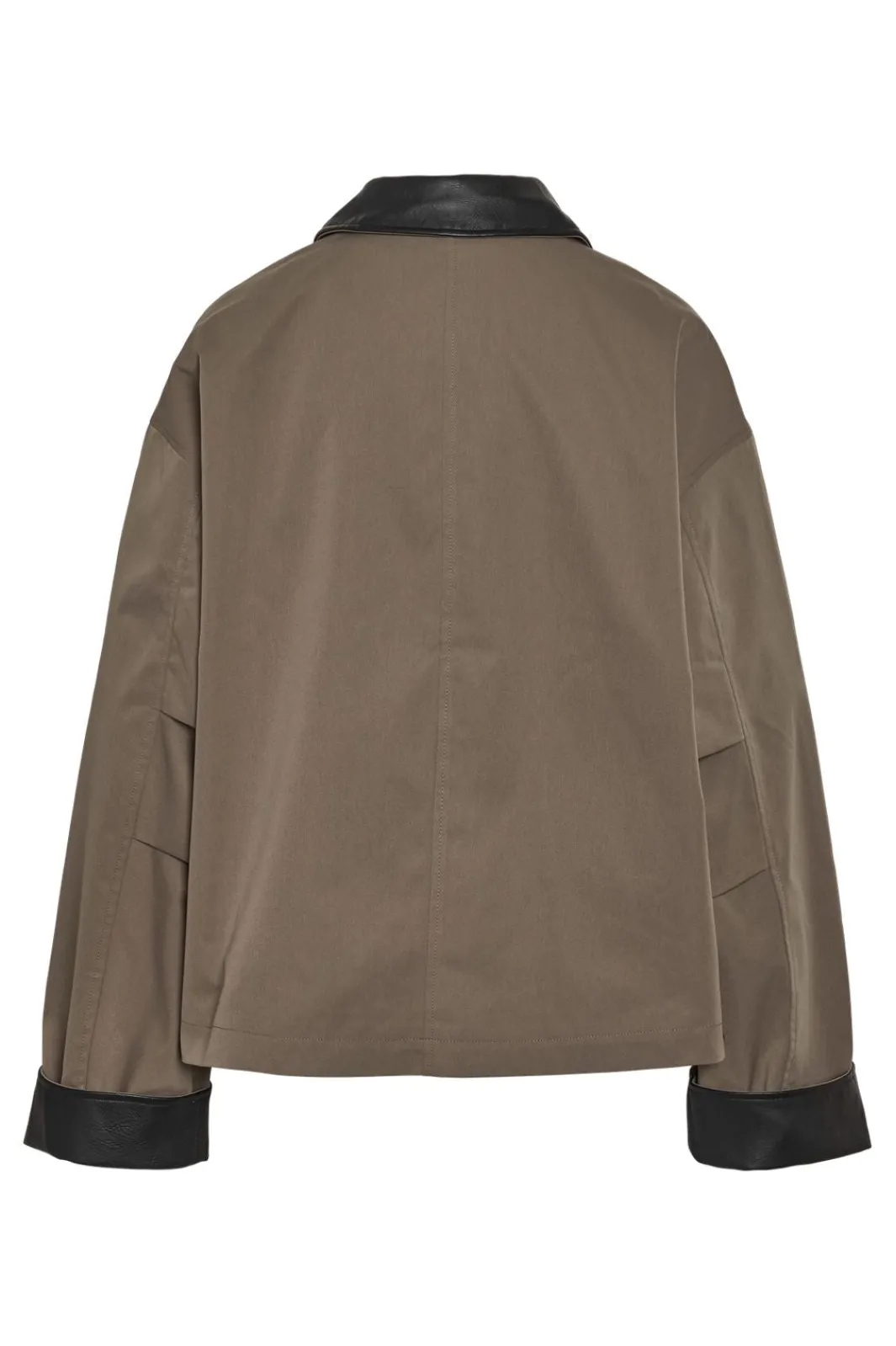 Best Noisy May Nmnora Pu Collar Jacket Dd 4788717 Morel Black