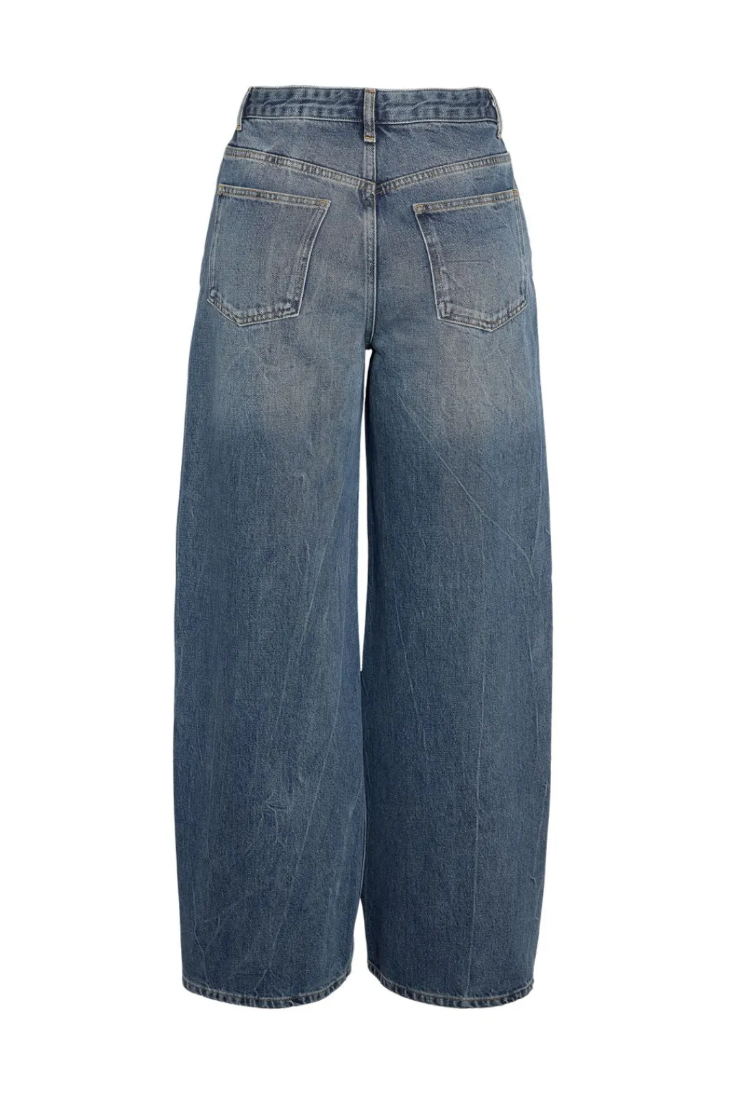 Online Noisy May Nmsabine Nw X Over Wide Jeans Fo090Mb 4920561 Medium Blue Denim