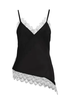 Hot Noisy May Nmsofie S/L Satin Top 5079329 Black