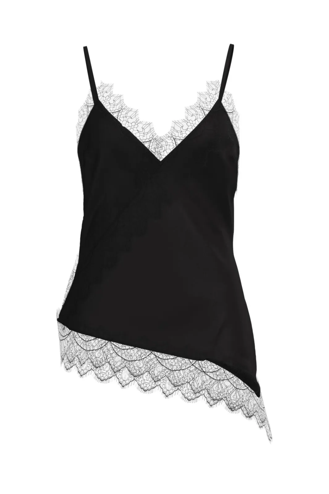 Hot Noisy May Nmsofie S/L Satin Top 5079329 Black