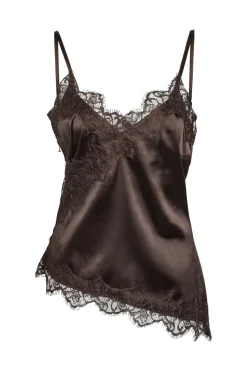 Noisy May Nmsofie S/L Satin Top 5079330 Chocolate Brown