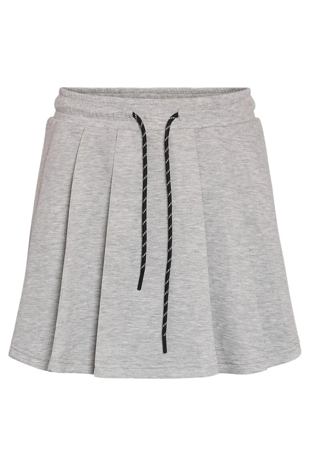 Sale Noisy May Nmsolas Sweat Pleat Skirt 5019039 Light Grey Melange