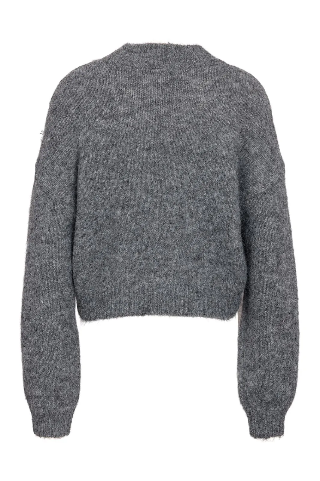 Online Noisy May Nmsutton L/S O-Neck Lace Knit Fwd 4986587 Dark Grey Melange Lace