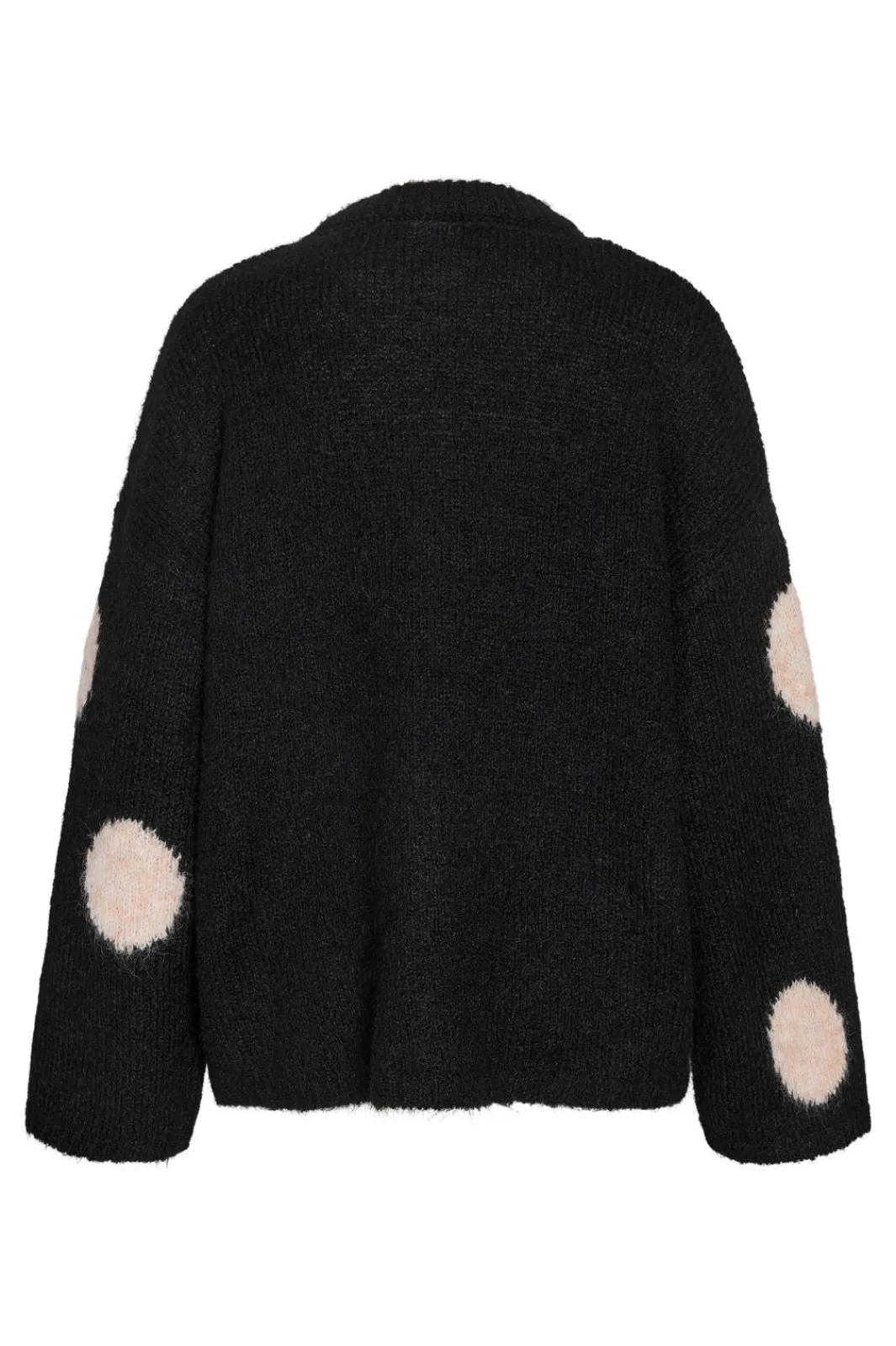 Clearance Noisy May Nmsutton L/S Polka Dot Oversize Knit Fwd 5029855 Obsidian Birch Dots