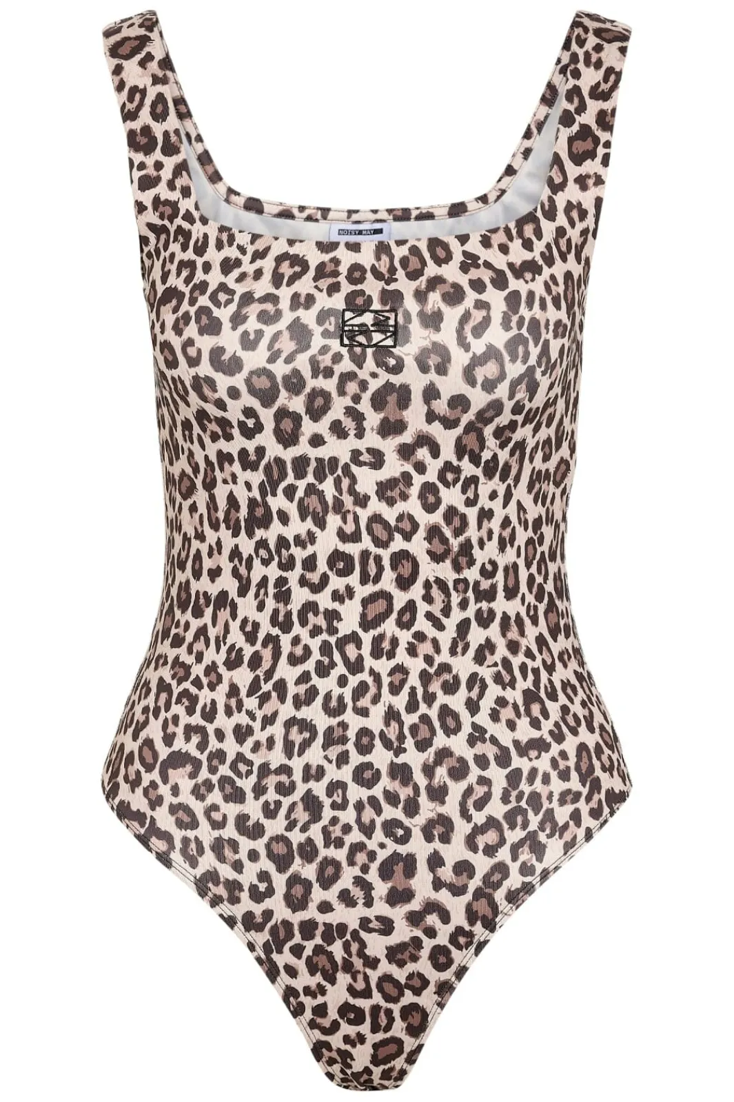 Noisy May Nmteresa S/L Bodysuit 4880256 Birch Brown Leo