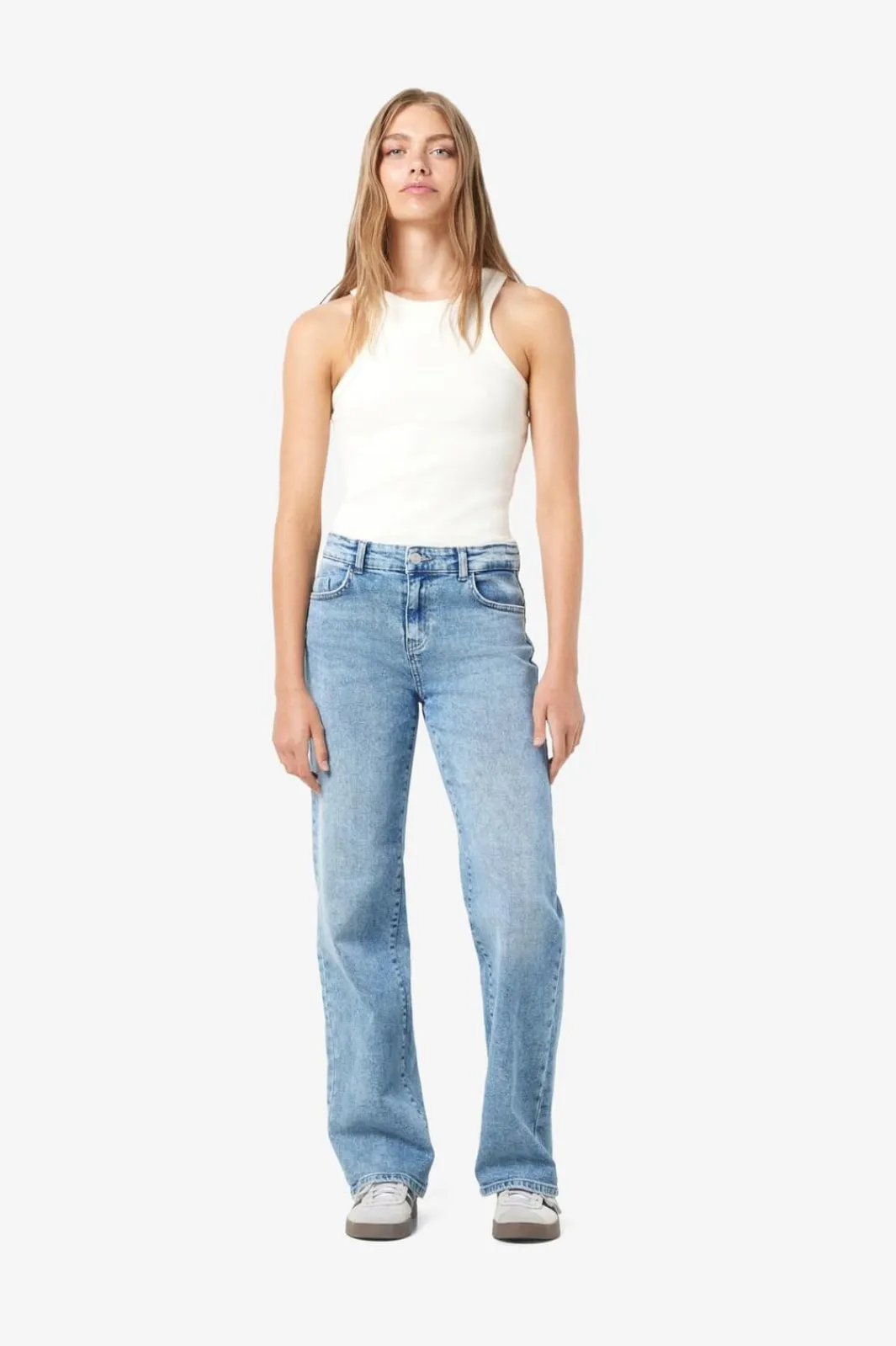 Clearance Noisy May Nmyolanda Nw Wide Jeans Az236Lb Fwd 4179737 Light Blue Denim