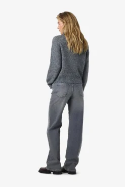 Clearance Noisy May Nmyolanda Nw Wide Jeans Az371Dg Fwd 4532618 Dark Grey Denim