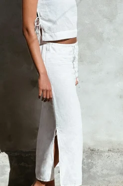 Hot Neo Noir Noa Linen Skirt 159936 120