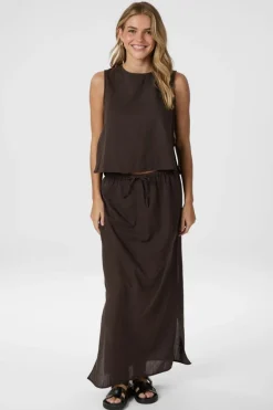 Best Neo Noir Noa Linen Skirt 159936 676