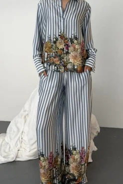 Discount Karmamia Nomi Pants Floral Stripe