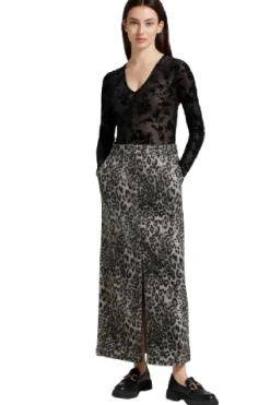 Online Moves By Minimum Nomia Skirt 4110 0202 Smoked Pearl