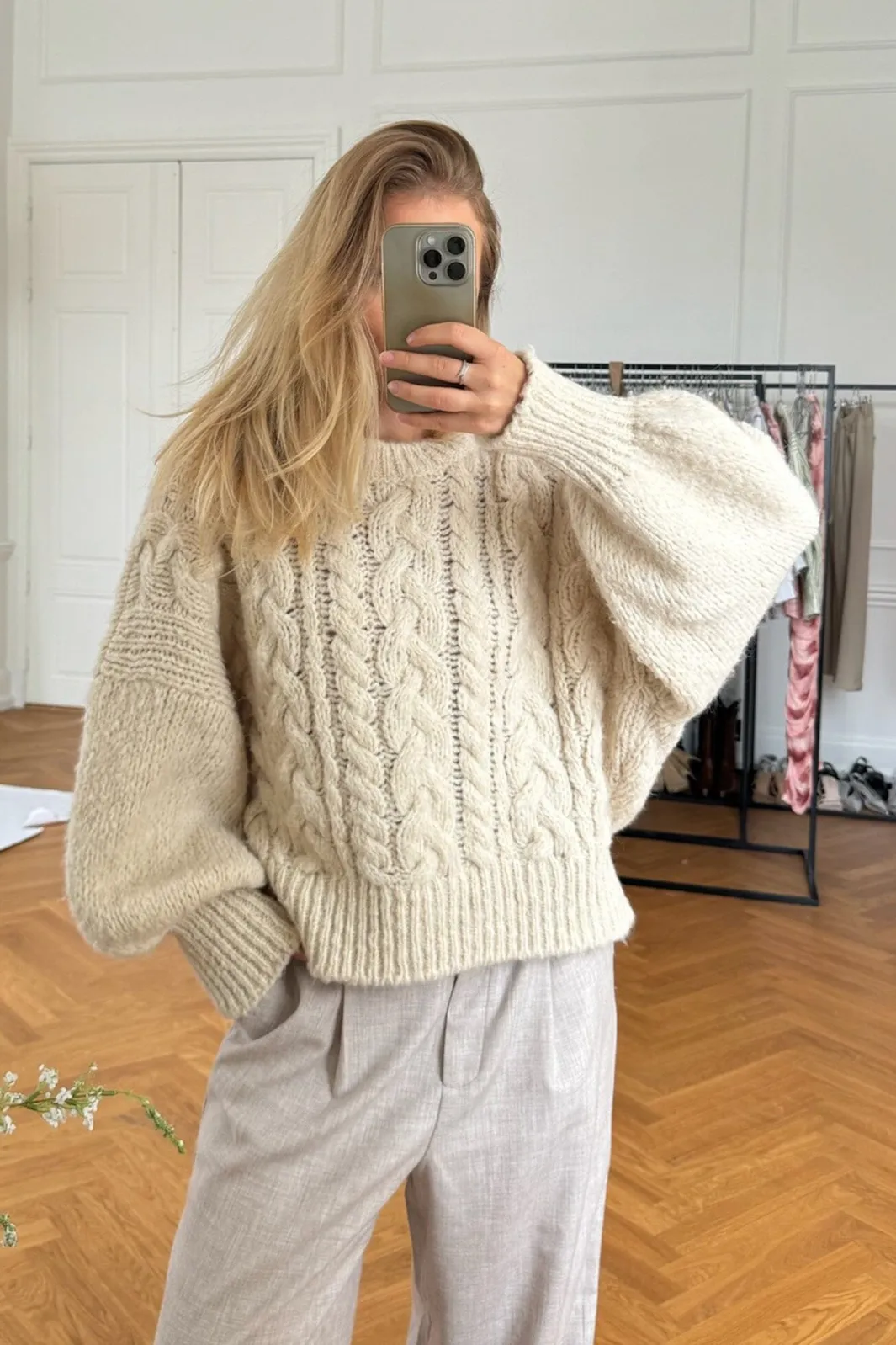 Discount BYIC Noraic Sweater owhite Off White