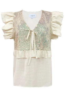 Outlet Liberte Nor-Frill-Blouse 22235 Ivory