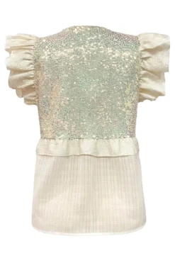 Outlet Liberte Nor-Frill-Blouse 22235 Ivory
