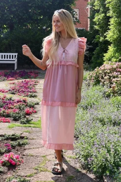 Outlet Liberte Nor-Frill-Dress 22236 Rosa Cloud