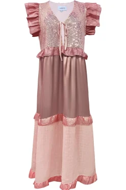 Outlet Liberte Nor-Frill-Dress 22236 Rosa Cloud
