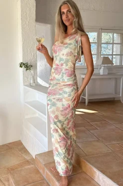 Hot BYIC Novaic Mesh Dress A23799 Pastel Garden