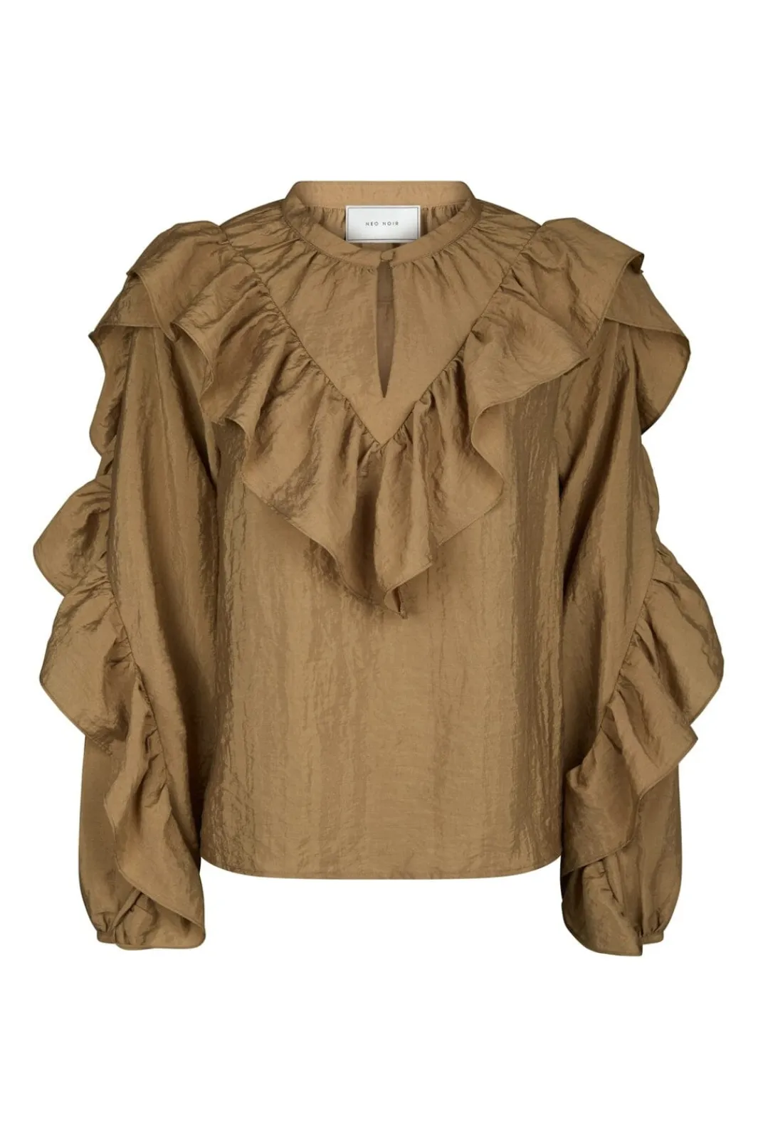 Best Neo Noir Nula Flounce Crisp Blouse 167525 125