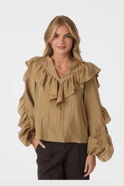 Best Neo Noir Nula Flounce Crisp Blouse 167525 125