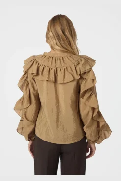 Best Neo Noir Nula Flounce Crisp Blouse 167525 125
