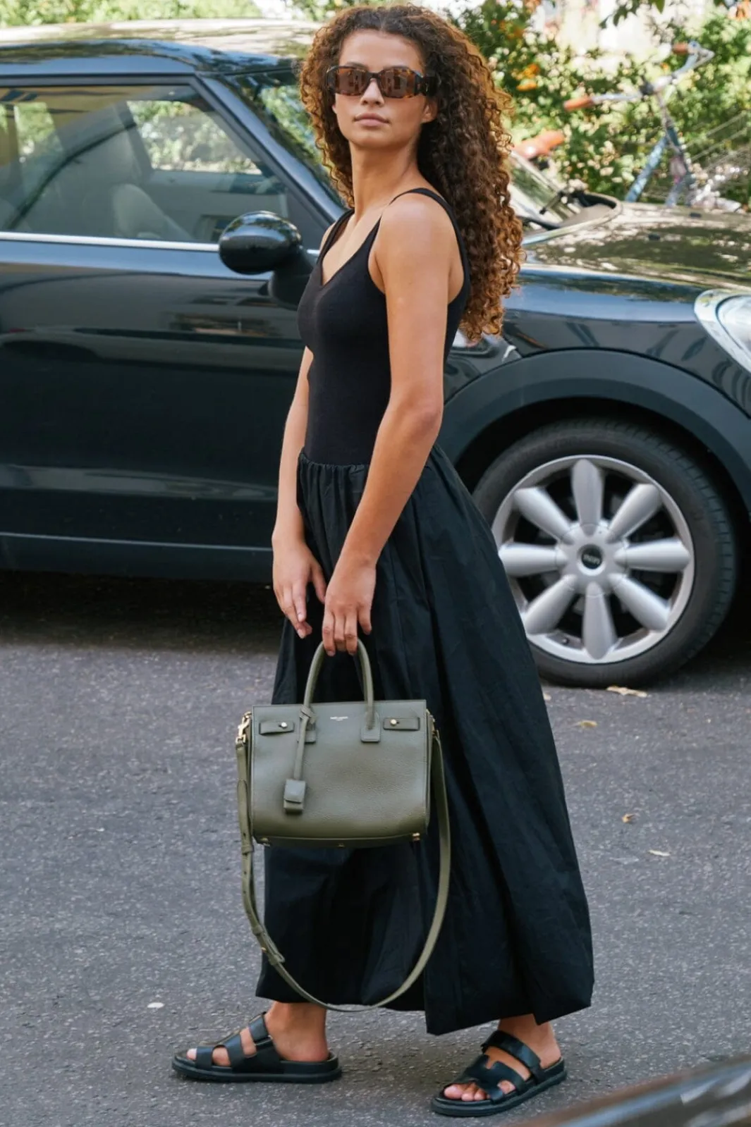 Neo Noir Ober Long Balloon Skirt Black
