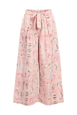 Discount Object Objaibizi Lo Pant 4821344 Pale Rosette Multi Color Fish Print