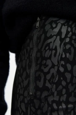 Hot Object Objbelle Coated Leggings Black/Animal