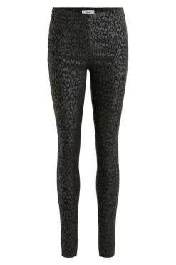 Hot Object Objbelle Coated Leggings Black/Animal