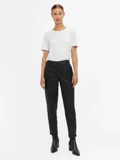 Object Objbelle Lisa Coated Pant 3556312 Black
