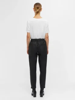 Object Objbelle Lisa Coated Pant 3556312 Black