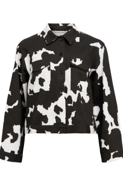 New Object Objcara L/S Denim Shirt 4789550 Java Sandshell Animal Graphic