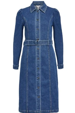 New Object Objcarol L/S Denim Dress 4745507