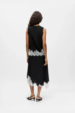 Best Object Objdalme Sl Lace Top Aw Fair 25 5065712 Black White Lace