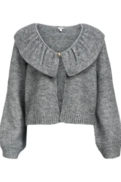 Hot Object Objdenisi L/S Lo Knit Cardigan 4826634 Medium Grey Melange
