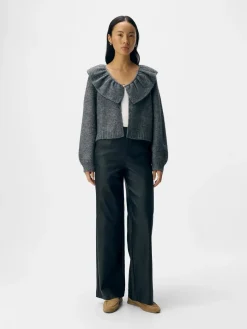 Hot Object Objdenisi L/S Lo Knit Cardigan 4826634 Medium Grey Melange