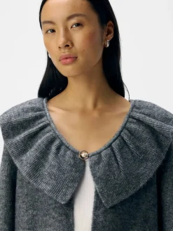 Hot Object Objdenisi L/S Lo Knit Cardigan 4826634 Medium Grey Melange