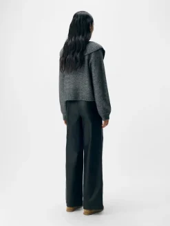 Hot Object Objdenisi L/S Lo Knit Cardigan 4826634 Medium Grey Melange