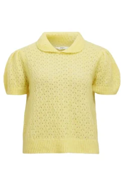 Hot Object Objdira Nete Re S/S Knit Pullover 4805996 Daffodil