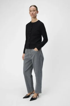 Object Objester Sli L/S Knit Cardigan 4613504 Black