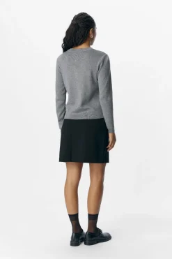 Object Objester Sli L/S Knit Cardigan 4613505 Medium Grey Melange