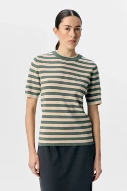 Discount Object Objester S/S New Knit Pullover 4789033 Laurel Wreath Sandshell
