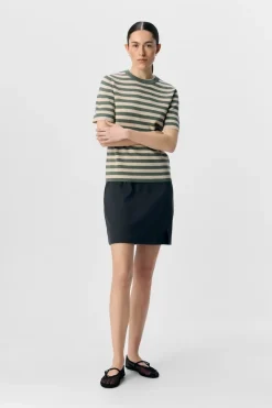 Discount Object Objester S/S New Knit Pullover 4789033 Laurel Wreath Sandshell